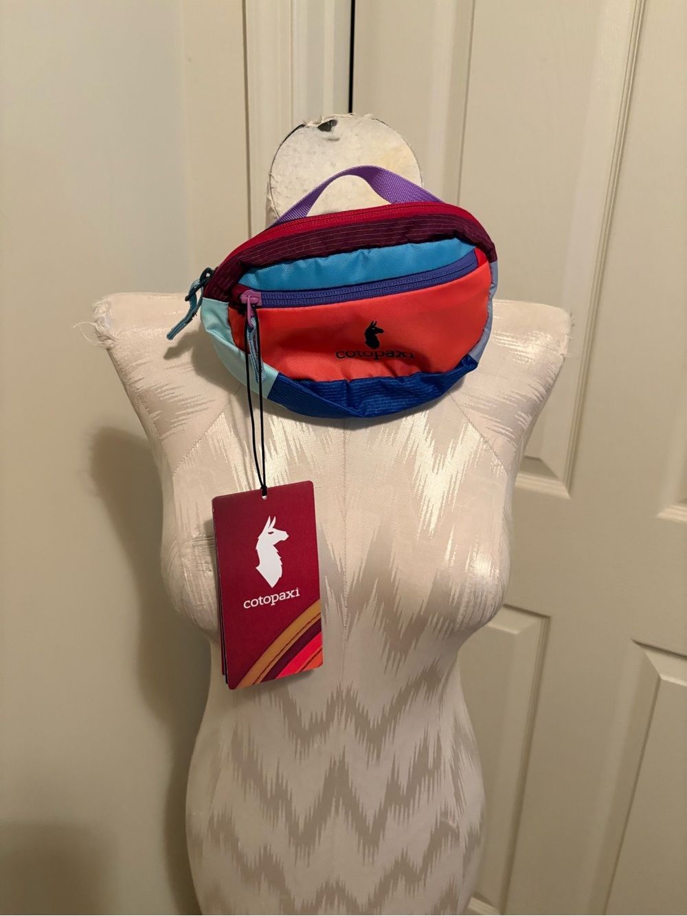 Cotopaxi Multicolor Fanny Pack - Coral/Blue/Purple nwt